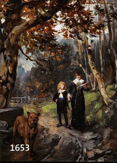 ZUSCHREIBUNG: KELLER, FERDINAND, *1842 KARLSRUHE - 1922 BADEN-BADEN, BE- DEUTENDER HISTORIEN-, PORTäT- UND LANDSCHAFTS-MALER, ...