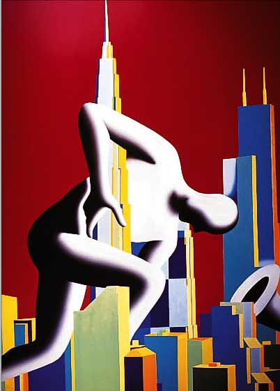 KOSTABI, MARK, GEB. 1960 ESTLAND, LEBT IN NEW YORK, FARBOFFSET, HANDSIGN. UND NUM. 35/100, DAT. 1993, CA. 100 X 70 CM