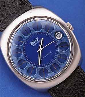 KONVOLUT: 2 ROXY HERRENARMBANDUHREN, FüR DENDTSCH. MARKT UM 1970, BEIDE UNGETR. LAGERW., VERSCH. DESIGN, BEIDE AUTOMATIK, BEIDE LEDER- B., BEIDE ...