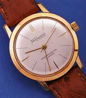 KONVOLUT: 3 TRANSMARINE HERRENARMBANDUHREN, SCHWEIZ FüR DEN DTSCH. MARKT UM 1965, ALLE UNGETR. LAGERW., LEDERB., 2X HANDAUFZUG, BASISKAL. ...