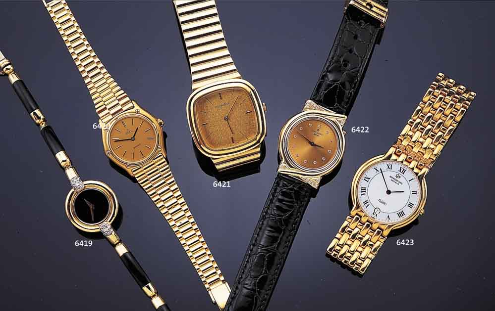 GENEVE HERRENGOLDBANDUHR, SCHWEIZ UM 1972, GG 750/000-GEH. INCL. GG-BAND, MASSIVE, SCHWERE AUSF., BODEN GEDR., RUNDANKERW., ...