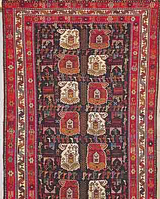 GHGHASCHGAI SUMAGH.PERSIEN CA 115 X 70 CM. WOLLE/WOLLE.EHZ 3.CA 40 JAHRE.