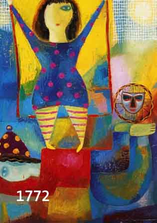 TUSCHMALISCHVILI, ZAZA, 1960 TBILISI/GEORGIEN, STUD. IN TBILISI, HATTE AUSSTELLUNGEN IN GEORGIEN, MOSKAU UND BERLIN, IST ...