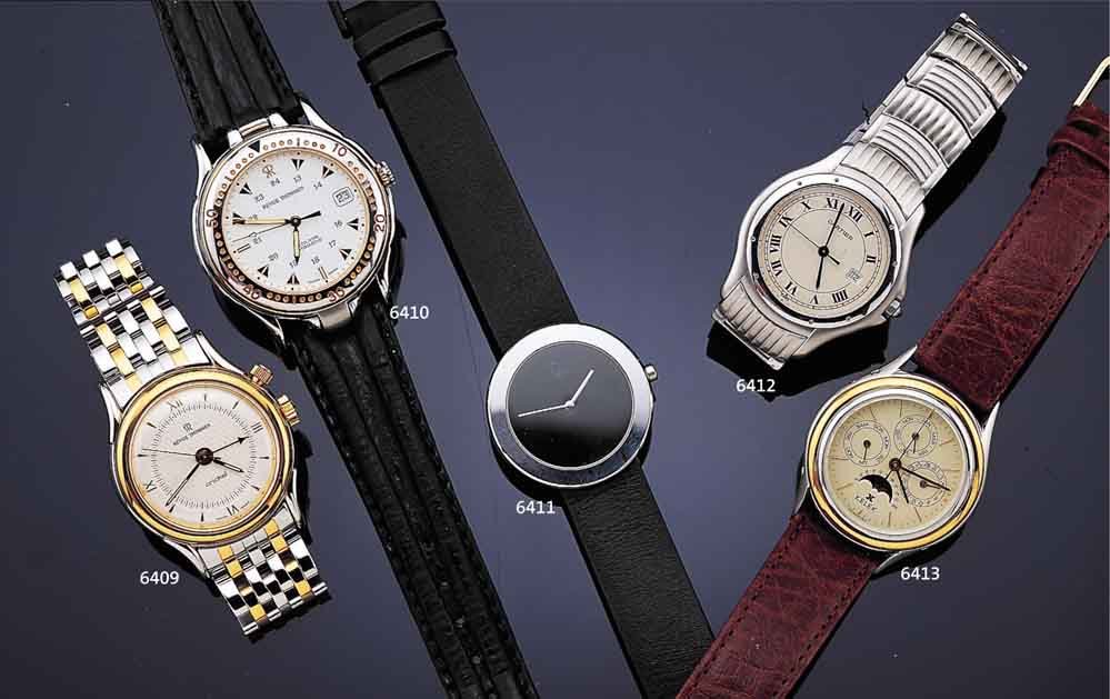 REVUE THOMMEN/ALTILAND HERRENARMBANDUHR AUTO- MATIKKOMBINATION, M. DOPPELTEM BODEN IM UNTERTEIL Z.ZT. HöHENMESSER, BEIL. AUSWECHSEL-B., ...
