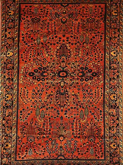SAROGH MAHADJERAN,PERSIEN CA 153 X 103 CM. . EHZ 2.UM 1900.USA RE IMPORT.(SEHR FEINE KNüP FUNG).FLOR WOLLE.