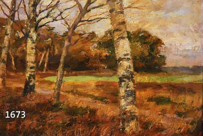 KRUMMACHER, KARL, 1867 ELBERFELD-1955 OSTERHOLZ-SCHARMBECK, MALER DER WORPSWEDER KOLONIE, HIER: HEIDEWEG, ...