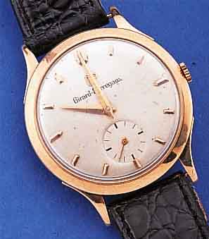 GIRARD PERREGAUX HERRENARMBANDUHRWERK IM NEU- TRALEN RG 750/000-GEHäUSE, BODEN U. GLASR. GEDR., BLATT REST., 17 ST., HANDAUFZUGKAL. 03/114, ...