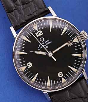 OMEGA HERRENARMBANDUHR SEAMASTER 30, EDEL- ST., EINSCHALENAUSF., SCHWEIZ UM 1961, BLATT REST., DATUM ZU REP., LEDERB. NEU, 17 ST., ...
