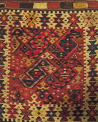 SHASAWAN, TASCHENFRONT, PERSIEN, 65 X 53CM, EHZ 3, UM 1920, MIT SEIDE
