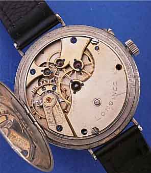 LONGINES FRüHE HERRENARMBANDUHR, SCHWEIZ FüRDEN TüRK. MARKT UM 1905, NICKEL, BODENSCHAR- NIER ZU REP., PERF. EMAILZIFFERBL. M. VERKäU- ...