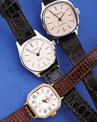 KONVOLUT: 3 DAMENARMBANDUHREN, FüR DEN DTSCH. MARKT UM 1980, QUARTZWERKE, 2X METALL HARTVERCHR., 1X HARTVERG., ALLE LEDERB., UNGE-TR. ...