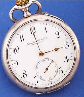 KONVOLUT: 2 IWC HERRENTASCHENUHREN LEPINE, 1 X 800ER SILBER, EMAILBL. L. BESCH. BEI 4, 2/3 PLATINENW., MATT VERG., 15 ST., 3 VER- SCHR. ...