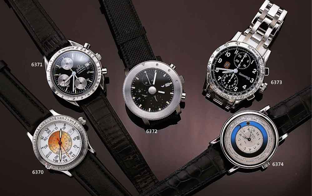 OMEGA ARMBANDCHRONOGRAPH SPEEDMASTER AUTOMATIK , EDELST., BODEN GEDR., TACHYMETERSKALA AUF LÜNETTE, SCHW. KONTRASTZIFFERBL., 30-MIN.- U. ...