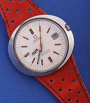 OMEGA HERRENARMBANDUHR AUTOMATIK/DYMAMIK/ GENEVE, SCHWEIZ UM 1969, EDELST.-EINSCHALEN-GEH., GET. A-WELLE, BEI FERTIGST. ...