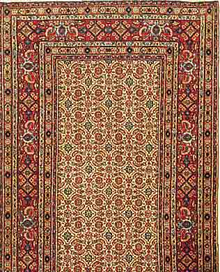 MUD, PERSIEN, 120 X 75CM, EHZ 1-2 FLOR WOLLE MIT SEIDE, CA.10 JAHRE