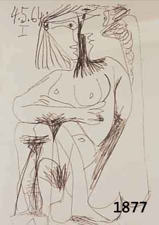 PICASSO, PABLO, 1881-1973, LITHOGRAPHIE AUS DER EDITION DE BONHEUR, HANDSIGNIERT, BLATTGRößE CA. 32,5 X 25 CM