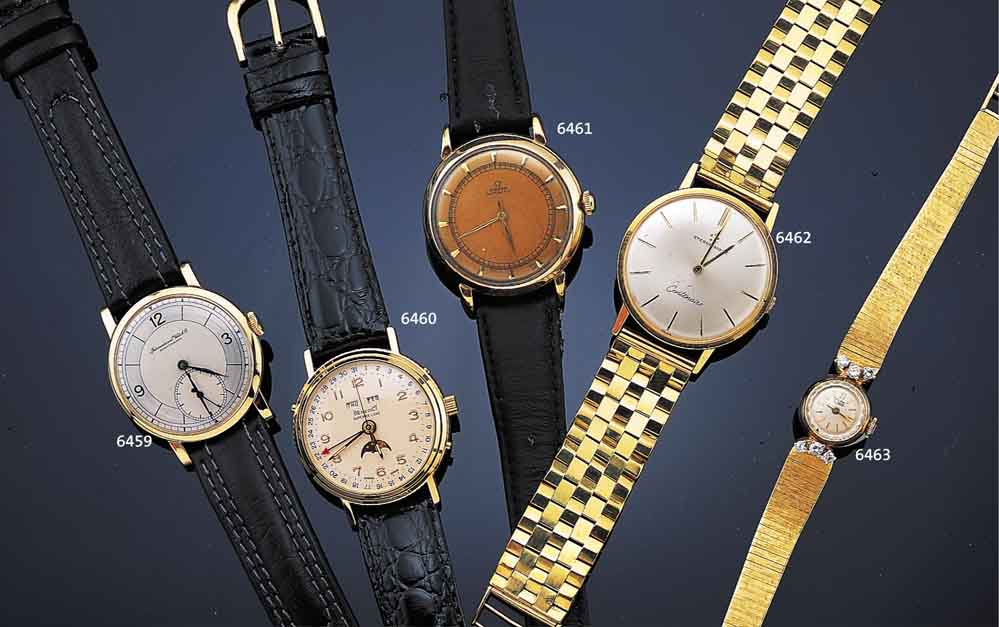 IWC HERRENARMBANDUHR, SCHWEIZ UM 1948, GG 750/000, BODEN U. GLASR. GEDR., BLATT PERF. REST., REF.-NR. 1205, 16 ST., ANKERRUNDW., ...
