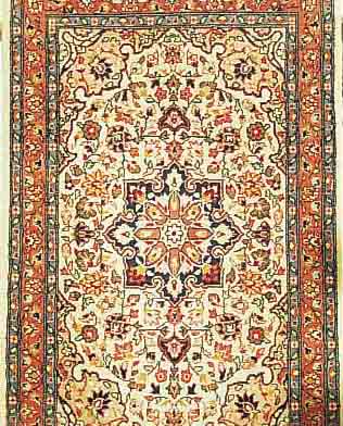 SAROGH, INDIEN, 185 X 65CM, EHZ 2-3 FLOR WOLLE, CA.20 JAHRE