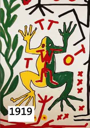 PENCK, A.R., GEB. 1939, FARBOFFSET, HANDSIGNIERT, CA. 55 X 40 CM, PP