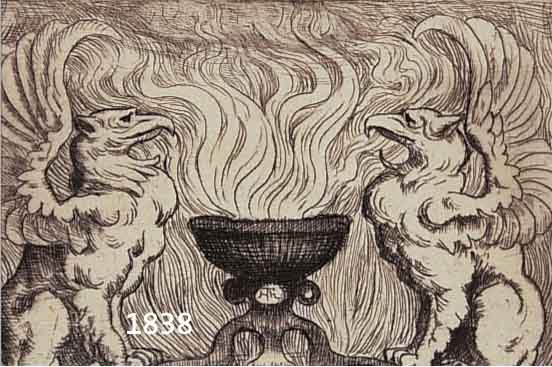 THOMA, HANS, 1839-1924, DIE WELTUNGEHEUER, RADIERUNG, HANDSIGNIERT, CA. 9 X 14 CM, PP