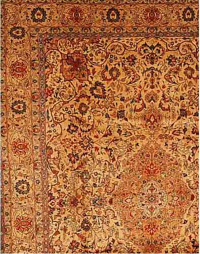 KASHMAR, PERSIEN, 396 X 300CM, EHZ 2-3 FLOR WOLLE, CA.40 JAHRE