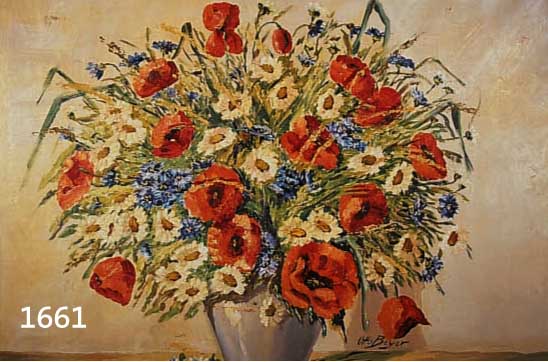 BEYER, OTTO, *1885 KATTOWITZ - 1962 BERLIN, SOMMERBLUMENSTRAUSS, ÖL/LWD. (HINTERKLEBTER RISS VON 5 CM), SIGN., 60 X 81 CM, R.