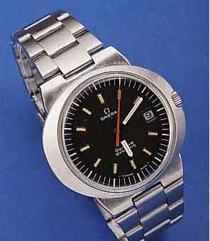 OMEGA HERRENARMBANDUHR GENEVE/DYNAMIC, EDELST.-EINSCHALENGEH., GET. A-WELLE, BEI FERTIGST. WASSERGESCH., ORIG.-EDELST.-BAND IM BODEN INTEGR., 17 ...