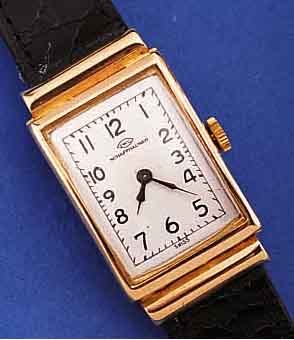 IWC ARMBANDUHR, UM 1957, NEUTR. GG 750/000- GEH., BODENSCHARNIER, VERD. BANDANST., IN SICHL. GEW., BLATT REST., DAMENFORMANKERW., KAL. 41, 17 ST., ...