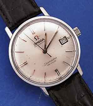 OMEGA HEOMEGA HERRENARMBANDUHR SEAMASTER DE VILLE AUTOMATIK, EDELST., EINSCHALENAUSF., GET. A-WELLE, BEI FERTIGST. WASSERGESCH., VERS. BLATT L. ...