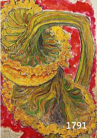 KRINNKRINNER, MICHAELA, GEB. 1915 WALDMÜNCHEN, MEISTERSCHÜLERIN OSKAR KOKOSCHKAS, HIER: AQUARELLIERTE RADIERUNG, HANDSIGNIERT UND DAT. 1984, ...