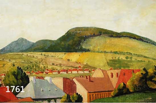 ZUSCZUSCHREIBUNG: BURKHARDT, FRITZ, ARENSTEIN 1900-1983 MÜNCHEN, WEITE HÜGELIGE LANDSCHAFT MIT DORF IM VORDER- GRUND, CA. 44 X 64,5 CM, R.