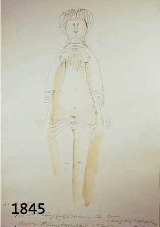 OBEROBERBERGER, JOSEF, GEB. 1905, STEHENDER WEIBLICHER AKT, TUSCHFEDERZEICHNUNG AQUARELLIERT, MIT WIDMUNG VON 1975, MONOGR., CA. 61 X 42 CM, ...