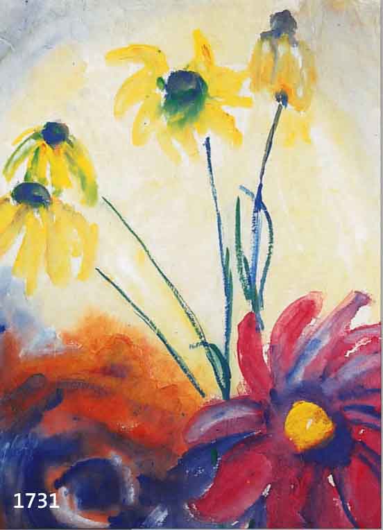 MALSMALSKAT, LOTHAR, 1912-1988, DEUTSCHER MALER UND FÄLSCHER, HIER: BLUMEN- STILLEBEN, AQUARELL AUF BÜTTEN, LI. U. SIGN., CA. 62 X 44,5 CM, PP, ...