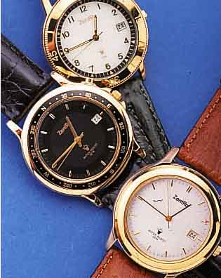 KONVOLUT: 3 CENTRA HERRENARMBANDUHREN, FüR DEN DTSCH. MARKT, UNGETR. LAGERW., UM 1988, ALLE METALLGEH. HARTVERG., EDELST.- BöDEN ...