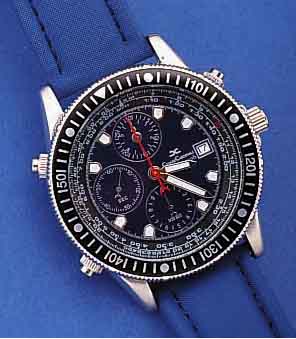 CESARE CARDINALI ARMBANDCHRONOGRAPH, LIMITEDEDITON VON 999 STüCK, HIER DIE NR. 47 SO GRAV.AUF EDELST.-BODEN, HIGH-TECH-QUARTZW., 1/20- ...