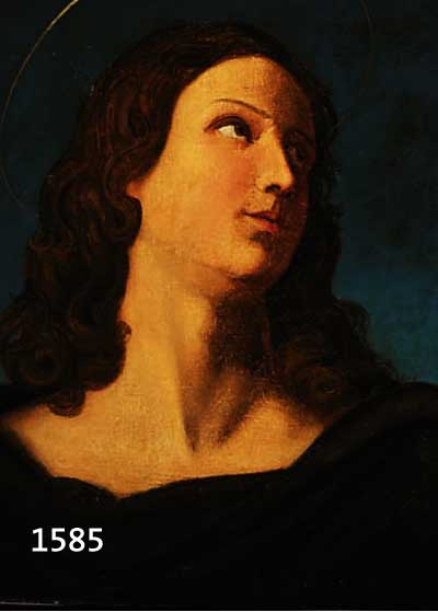 UNBEKANNTER MALER DES 19. JH., KOPIE NACH RAFFAELS MADONNA, ÖL/LWD, KEIL- RAHMEN ERNEUERT, CA. 57 X 47 CM, R.
