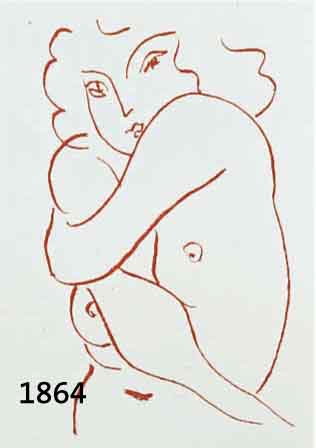 MATISSE, HENRI, 1869-1954, VIER FARBLITHOGRAPHIEN AUS: FLORILEGES DES MOURS DE RONSARD, EDITIO-SERVICE GENF, AUTORISIERT ...