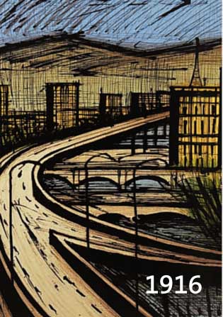 BUFFET, BERNARD, 1928-2000, FARBLITHOGRAPHIE AUS: EINE REISE NACH JAPAN, PARIS 1981, AUS EINER 200ER AUFLAGE, CA. 46 X 31 CM, PP