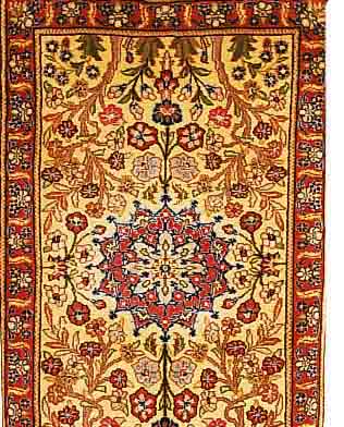 MESCHED,PERSIEN CA 113 X 70 CM. FLOR WOLLE.