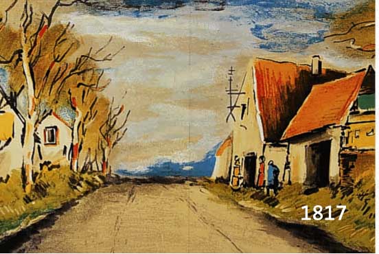 DE DE VLAMINCK, MAURICE, 1876-1958, ZWEI FARBLITHOGRAPHIEN, GEDRUCKT BEI MOURLOT, 60ER JAHRE, JE CA. 30 X 48 CM, PP