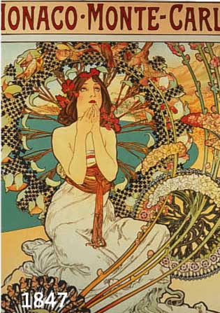 MUCHA, ALPHONSE, FARBLITHOGRAPHIE VON 1986, AUF BüTTEN, VON JIRI MUCHA HANDSIGNIERT, NUM. 229/350, ED. GALERIE DU ...