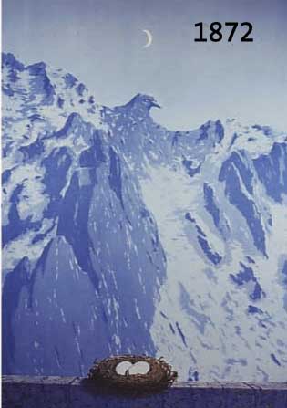 MAGMAGRITTE, RENE, L'EVIDENCE ETERNELLE, GRANOLITHOGRAPHIE, GALERIE MAEGHT, ARTE PARIS, CA. 55 X 42 CM