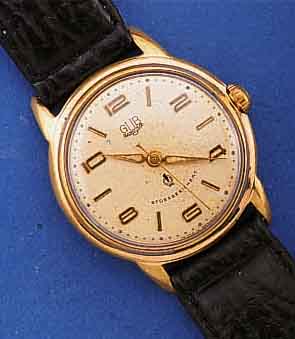 KONVOLUT: 2 GUB HERRENARMBANDUHREN, DEUTSCH- LAND UM 1958, 1X METALL NACHVERCHR., BODEN GESCHR., KAL. 60,1, 16 ST., INCABL. STOßGES., EZW 2, EZG ...