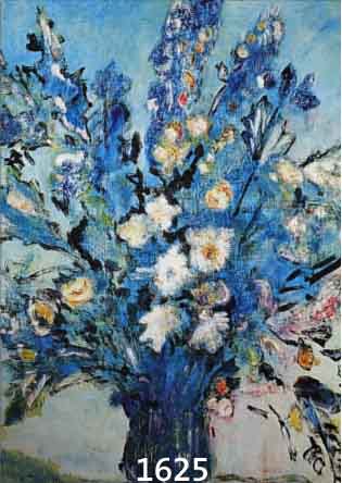 BJöRN, OLE (?), SKANDINAVISCHER KüNSTLER, MITTE 20. JH., BLUMENSTILLEBEN, ÖL/HOLZ SIGN., 70 X 57 CM, R.