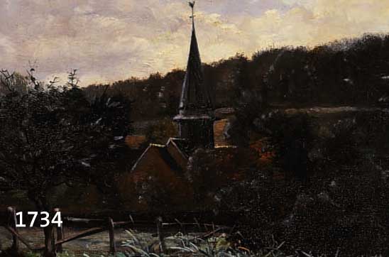ZUSCHREIBUNG: BURNITZ, PETER, 1824 FRANKFURT/M. - 1886, BEDEUTENDER FRANKFURTER LANDSCHAFTSMALER, STUDIERTE ...