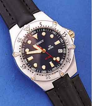KONVOLUT: 2 TISSOT HERRENARMBANDUHREN, GEFERT. NACH VERSCH. KONZEPTEN, UNGETR. LAGER-W., SCHWEIZ UM 1997, 1X SEASTAR AUTOMATIK M. TAG U. ...