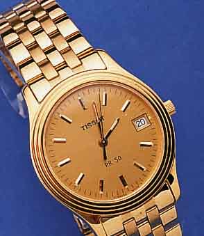 KONVOLUT: TISSOT ARMBANDUHREN FüR HERREN UND DAMEN PR50, BEIDE GLEICHES DESIGN, METALL HARTVERG. INCL. BAND, SAPHIRFLACHGL., BEIDE ...