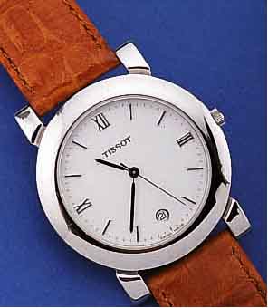 SET: 2 TISSOT ARMBANDUHREN FüR DAMEN UND HER- REN, UNGETR. LAGERW. UM 1996, BEIDE EDELST. POL., HIGH-TECH-QUARTZW. M. SEK.-TAKT U. DA- TUM, BöDEN ...