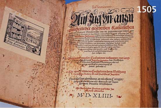 PERNEDER, ANDREAS: AUßZUG UND ANZEIGUNG ETLICHER GESCHRIBEN KAISERLICHEN UND ... REICHSRECHTE, 1544, MEHRERE TEILE IN EINEM BAND, ...