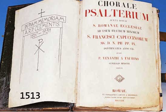 CHORALCHORALE PSALTERIUM, MESSBUCH IN LATEINISCHER SPRACHE, ROM 1853, 553 SEITEN JE CA. 54 X 38 CM, IN ROT UND SCHWARZ MIT VERZIERTEN INI- ...